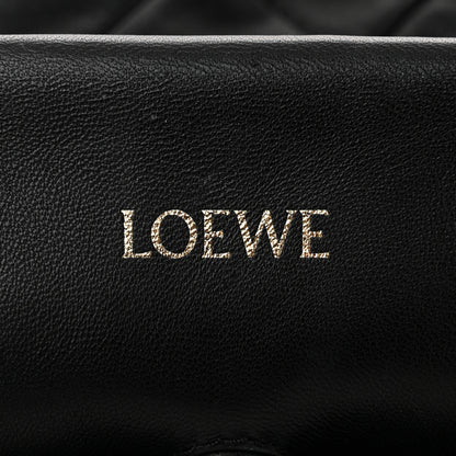 Loewe Nappa Pleated Small Flamenco Knot Bag Black 6 of 9