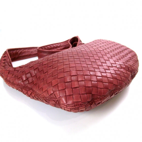 Bottega Veneta Woven Leather Shoulder Bag Red 5 of 10