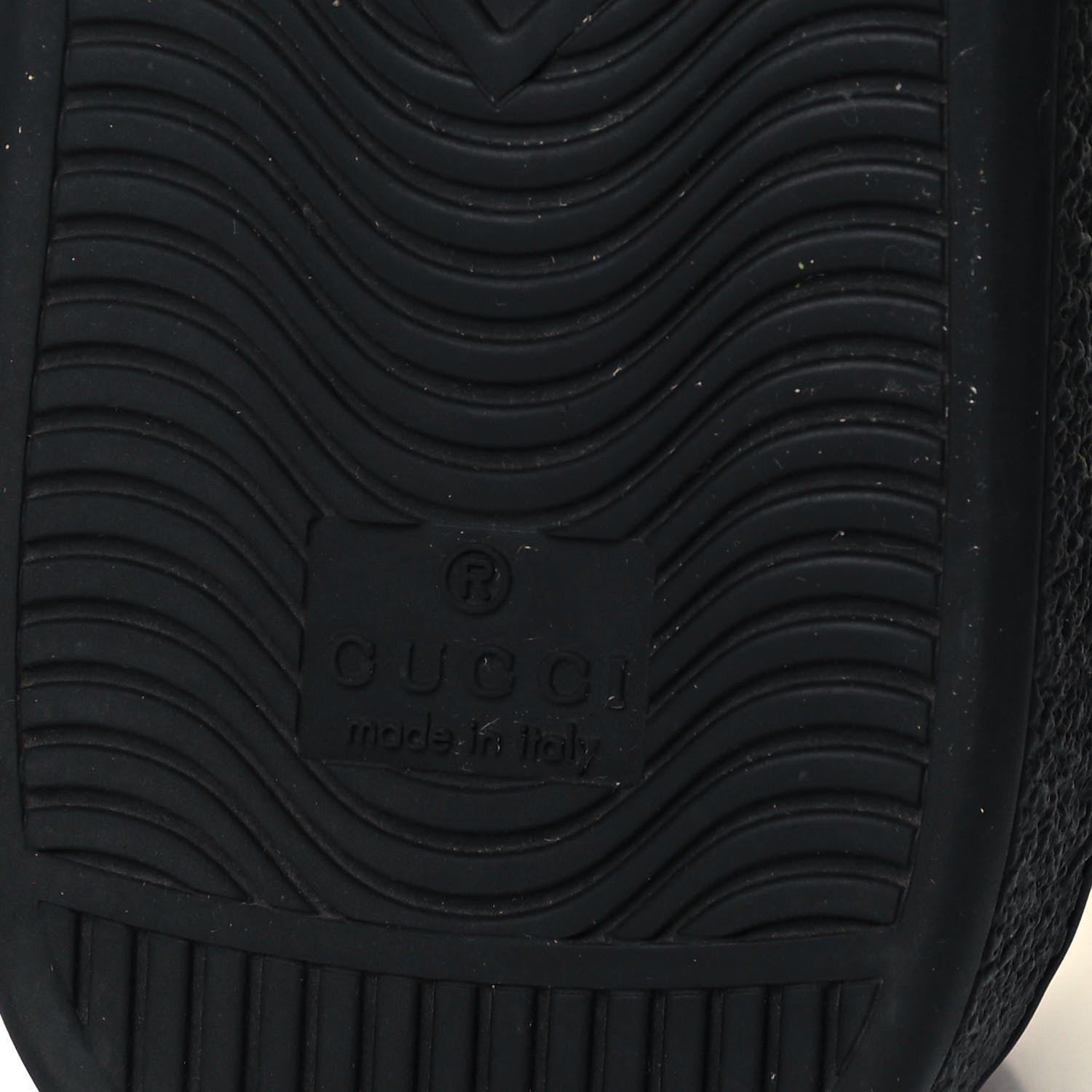 Gucci GG Calfskin Mens New Ace Low-Top Sneaker 8 Black 6 of 7