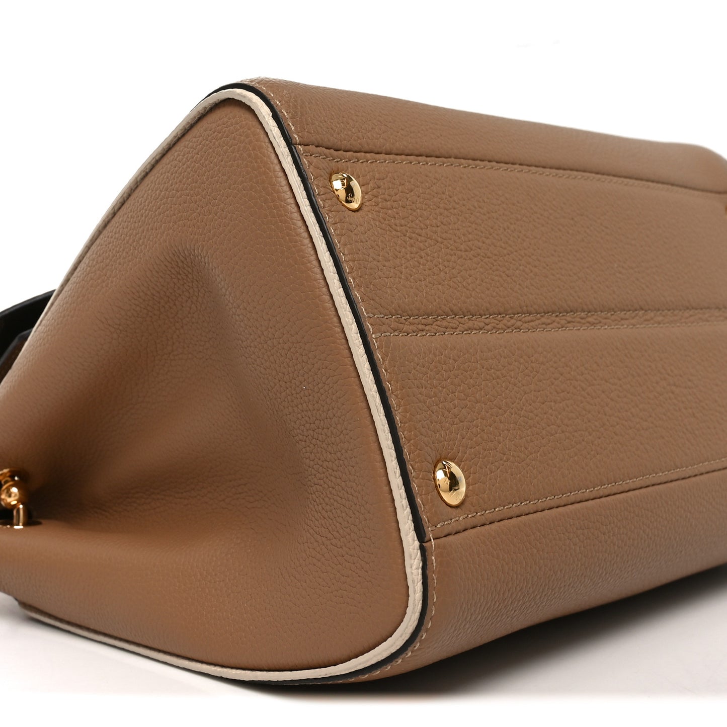 Grained Calfskin Monogram Double V Sesame