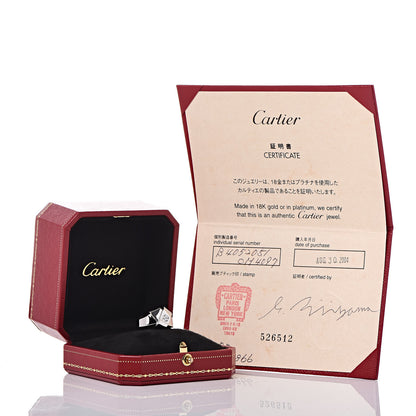 Cartier 18K White Gold Diamond Knot Ring 51 5.75 6 of 6