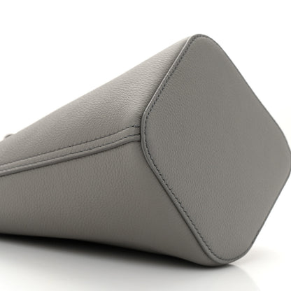 Loewe Soft Grained Calfskin Mini Pebble Bucket Bag Pearl Grey 9 of 11
