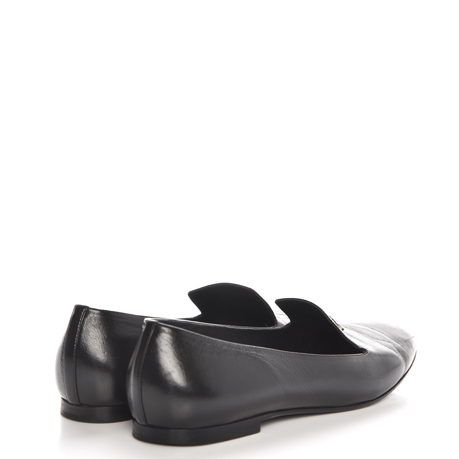 Chanel Calfskin CC Loafers 39 Black 4 of 10