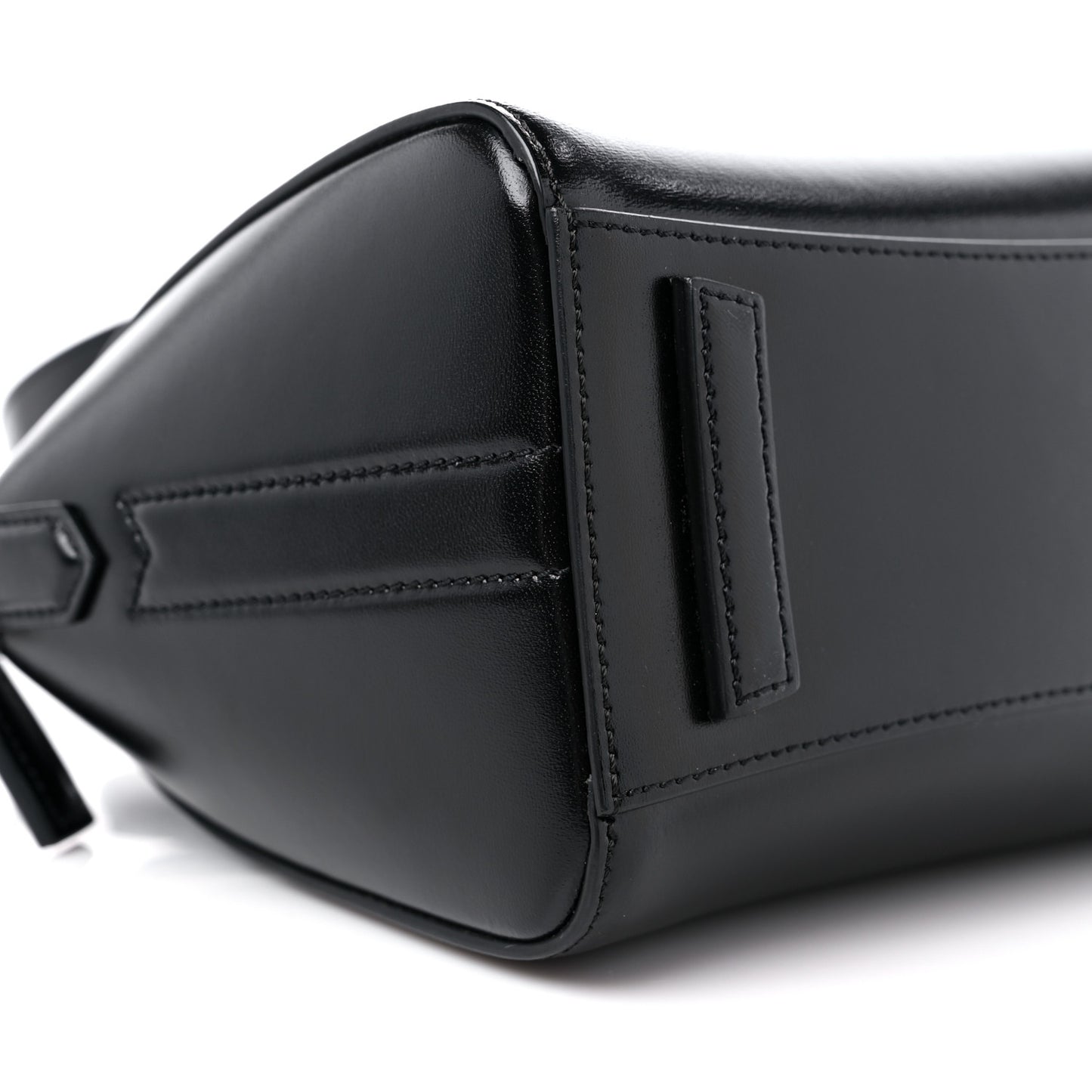 Shiny Lord Calfskin Mini Antigona Black