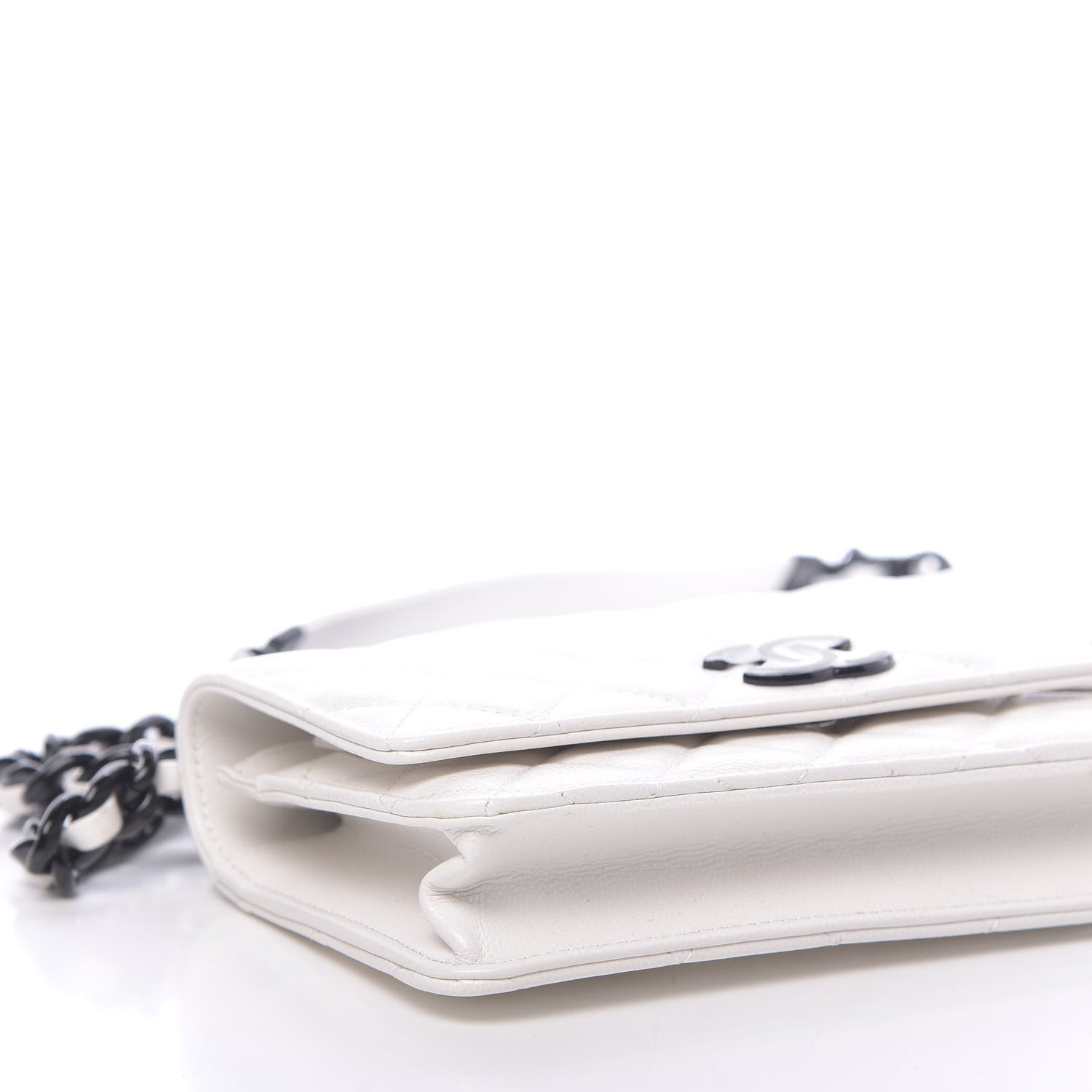 Chanel Caviar Quilted My Everything Wallet On Chain WOC White 9 of 12