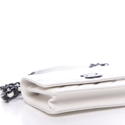 Chanel Caviar Quilted My Everything Wallet On Chain WOC White 9 of 12