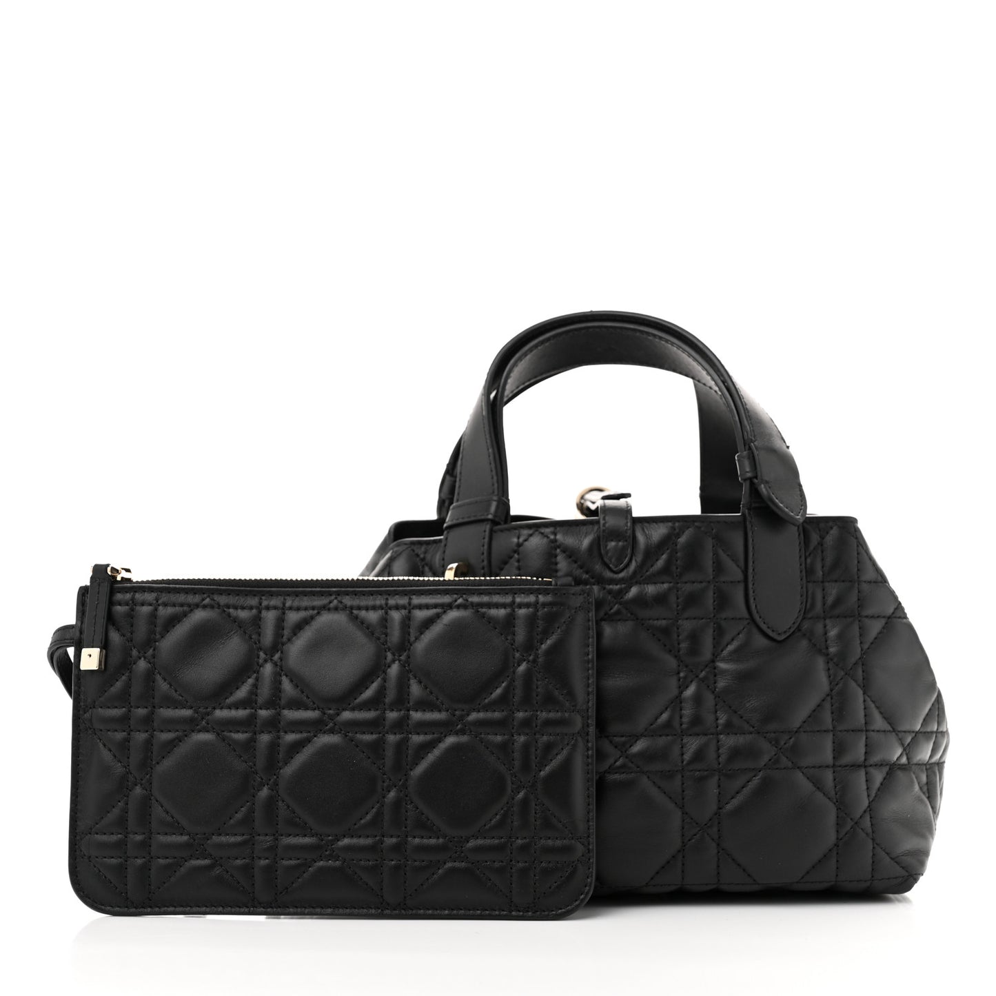 Calfskin Macrocannage Small Toujours Black