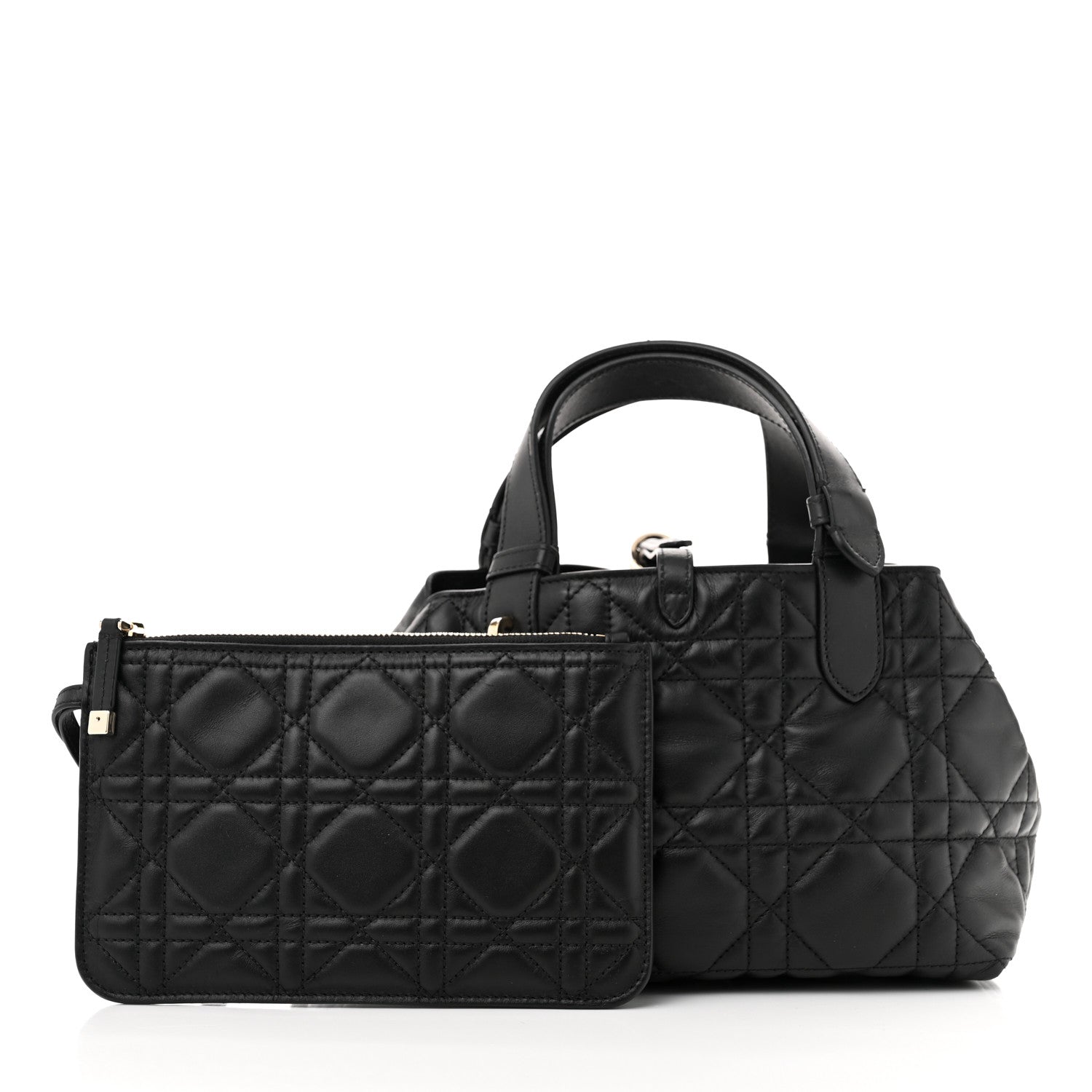 Christian Dior Calfskin Macrocannage Small Toujours Black 3 of 14