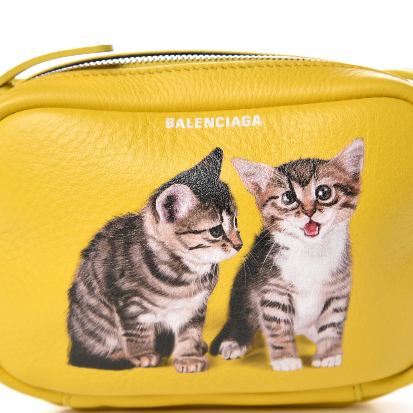 Calfskin XS Everyday Kittens Camera Bag Jaune