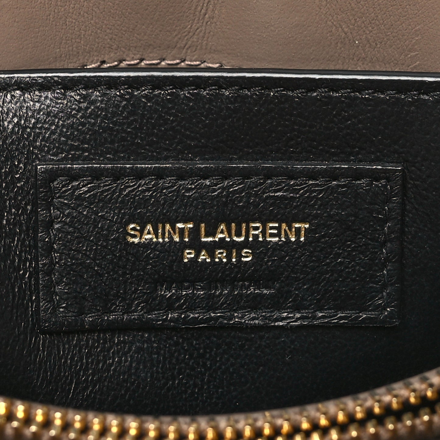 Calfskin Y Quilted Monogram Small Loulou Chain Satchel Taupe