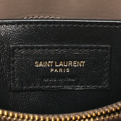 Saint Laurent Calfskin Y Quilted Monogram Small Loulou Chain Satchel Taupe 6 of 10