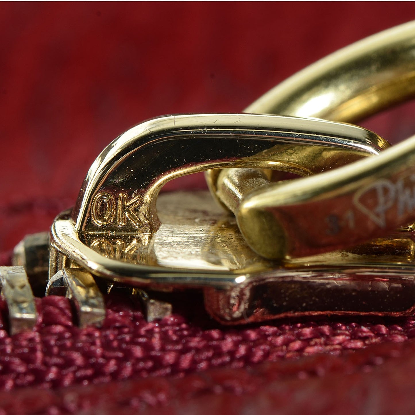 Textured Leather Large Pashli Satchel Crimson