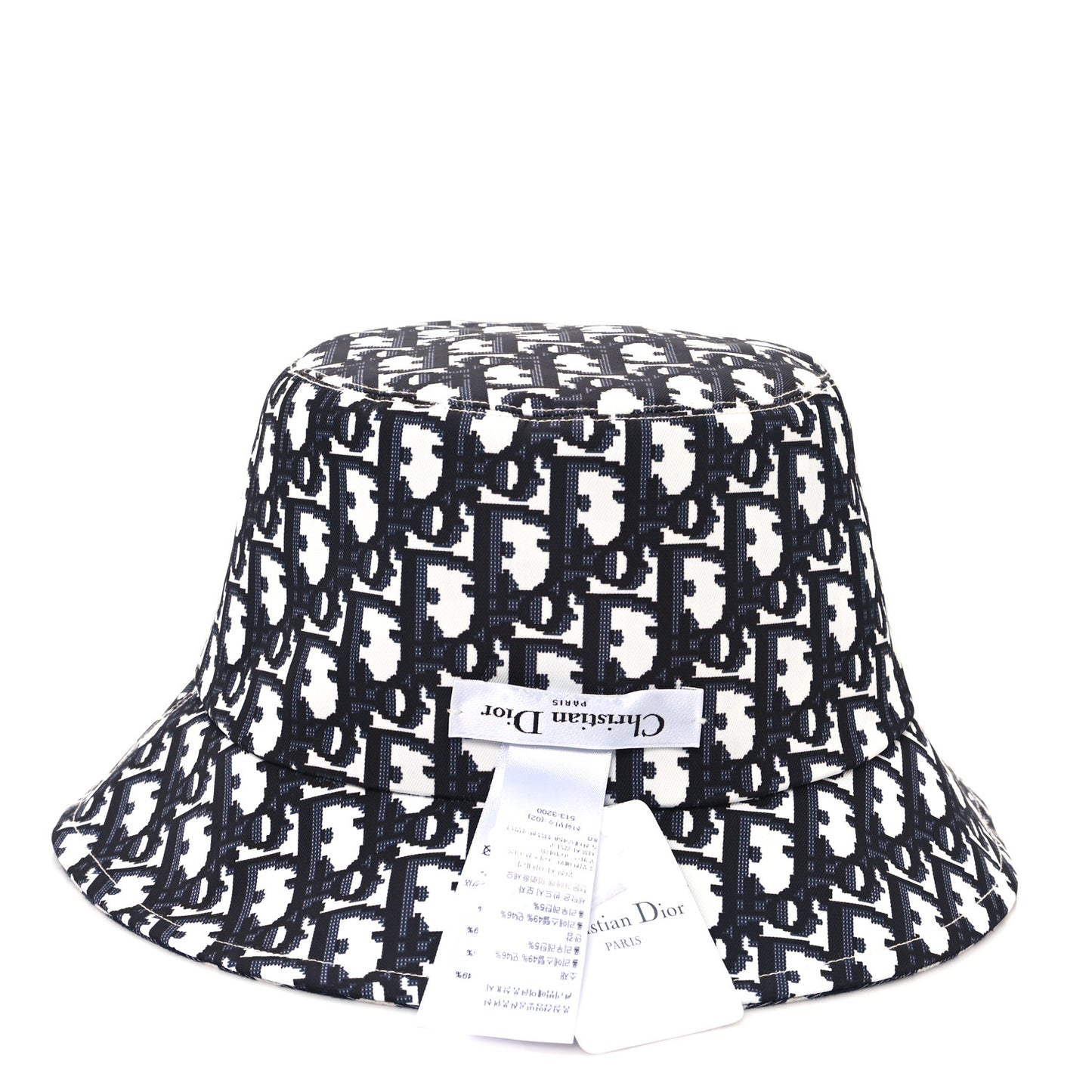 Gingham Reversible Teddy-D Brim Bucket Hat 57 Black White