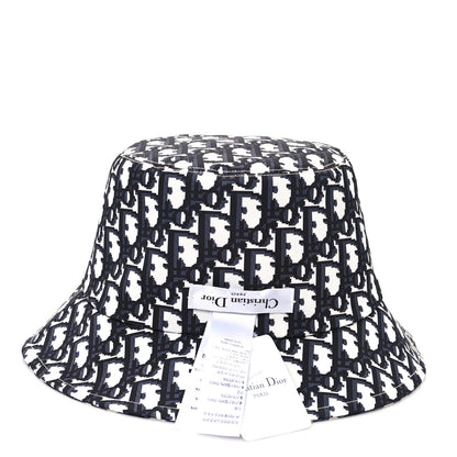 Christian Dior Gingham Reversible Teddy-D Brim Bucket Hat 57 Black White 12 of 14