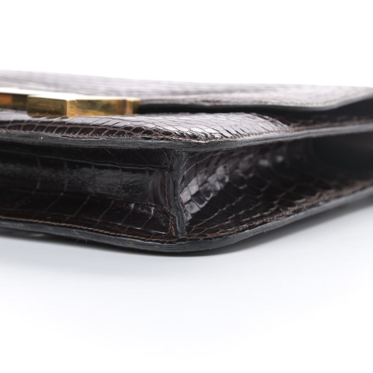 Shiny Porosus Crocodile Constance 23 Chocolate