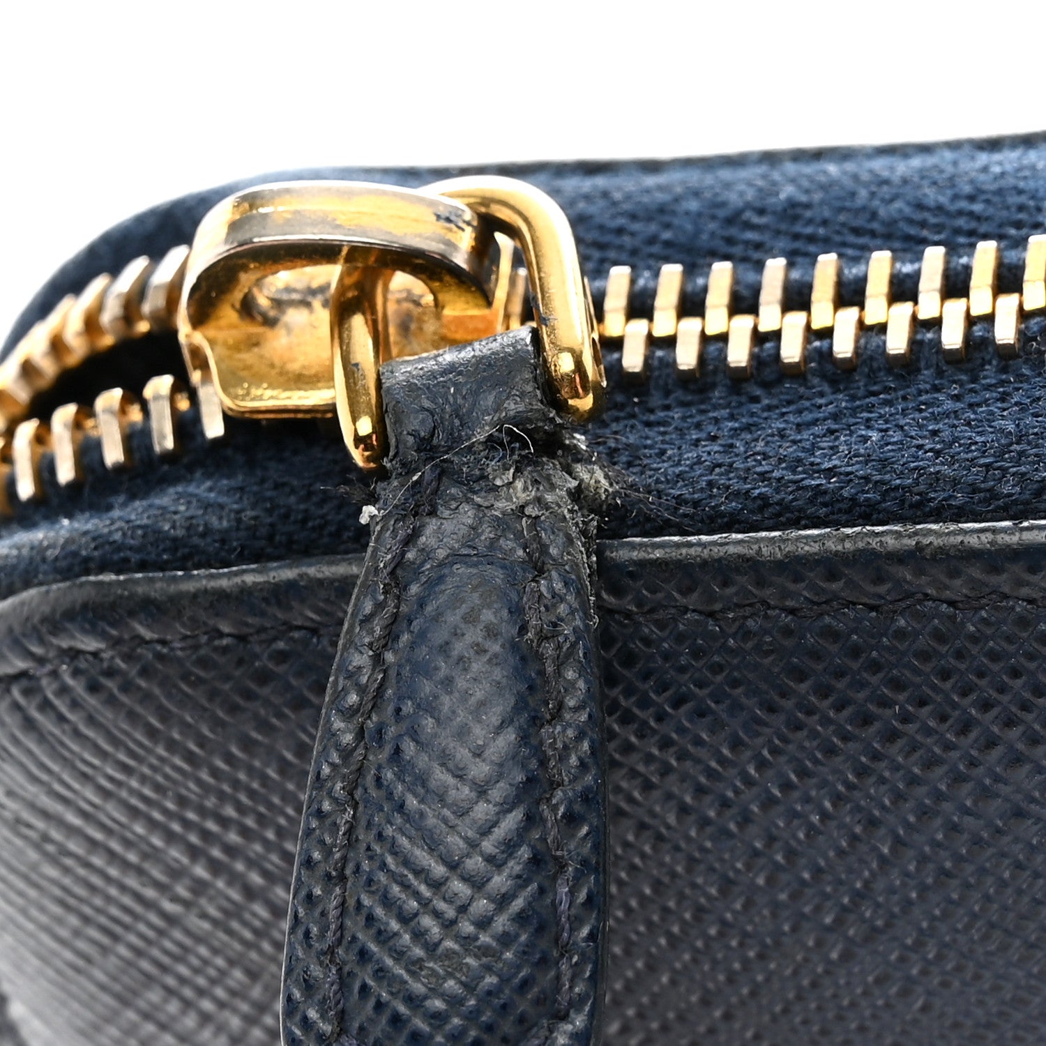 Prada Saffiano Fiocco Bow Zip Around Wallet Bluette 9 of 11