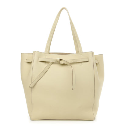 Celine Soft Grained Calfskin Small Belt Cabas Phantom Vanilla 1 of 14