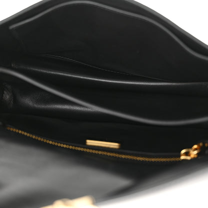 Prada Calfskin Soft Sound Charms Shoulder Bag Black 5 of 10