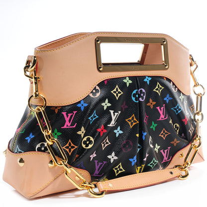 Louis Vuitton Monogram Multicolor Judy MM Black 3 of 7