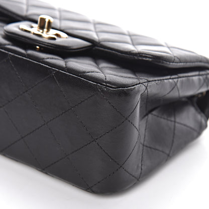 Chanel Lambskin Quilted Mini Square Flap Black 9 of 10