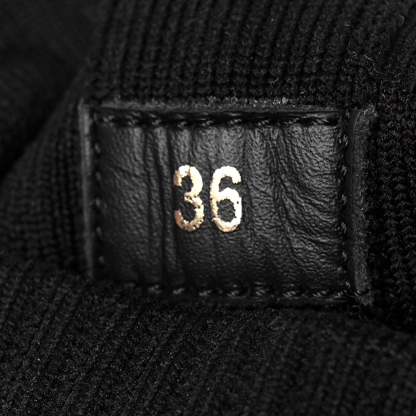 Knit Mesh Sharky Sock Sneakers 36 Black