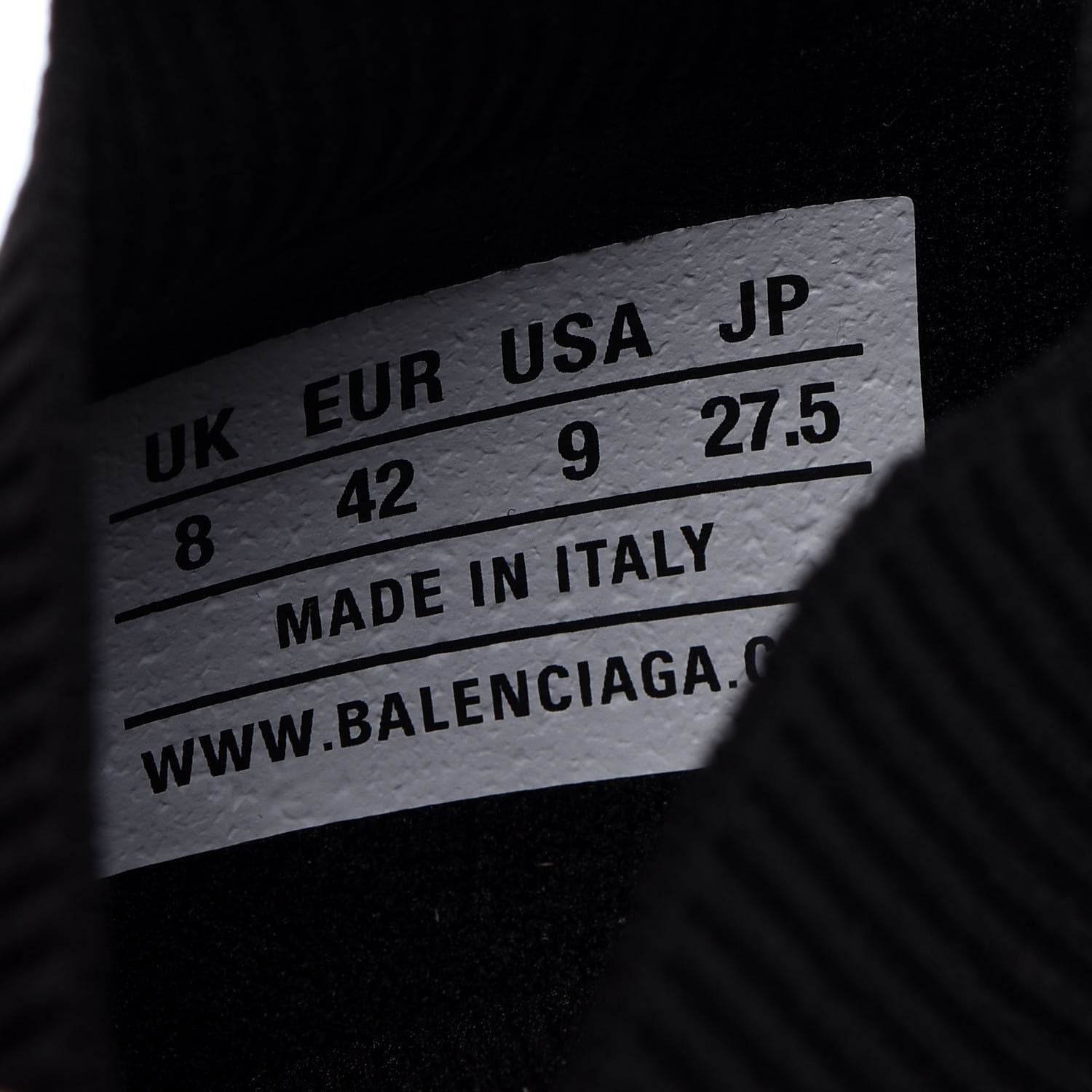 Balenciaga Neoprene Knit Allover Logo Bi-Color Sole Mens Speed Sneakers 42 Black White 8 of 9