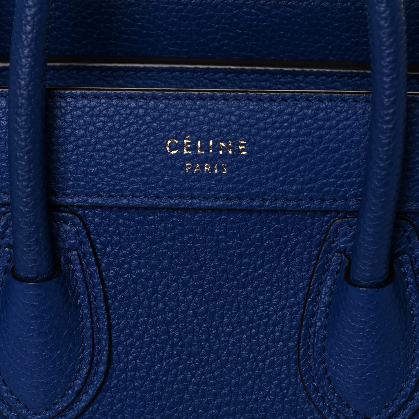 Palmelato Calfskin Nano Luggage Indigo