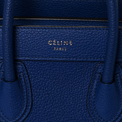 Celine Palmelato Calfskin Nano Luggage Indigo 7 of 14