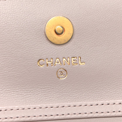 Chanel Lambskin Quilted Pearl Crush Clutch With Chain Light Purple 8 of 12