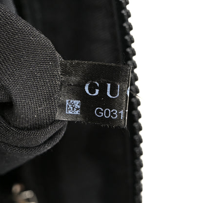Gucci Nylon Monogram Mini Flat Messenger Bag Black 8 of 11