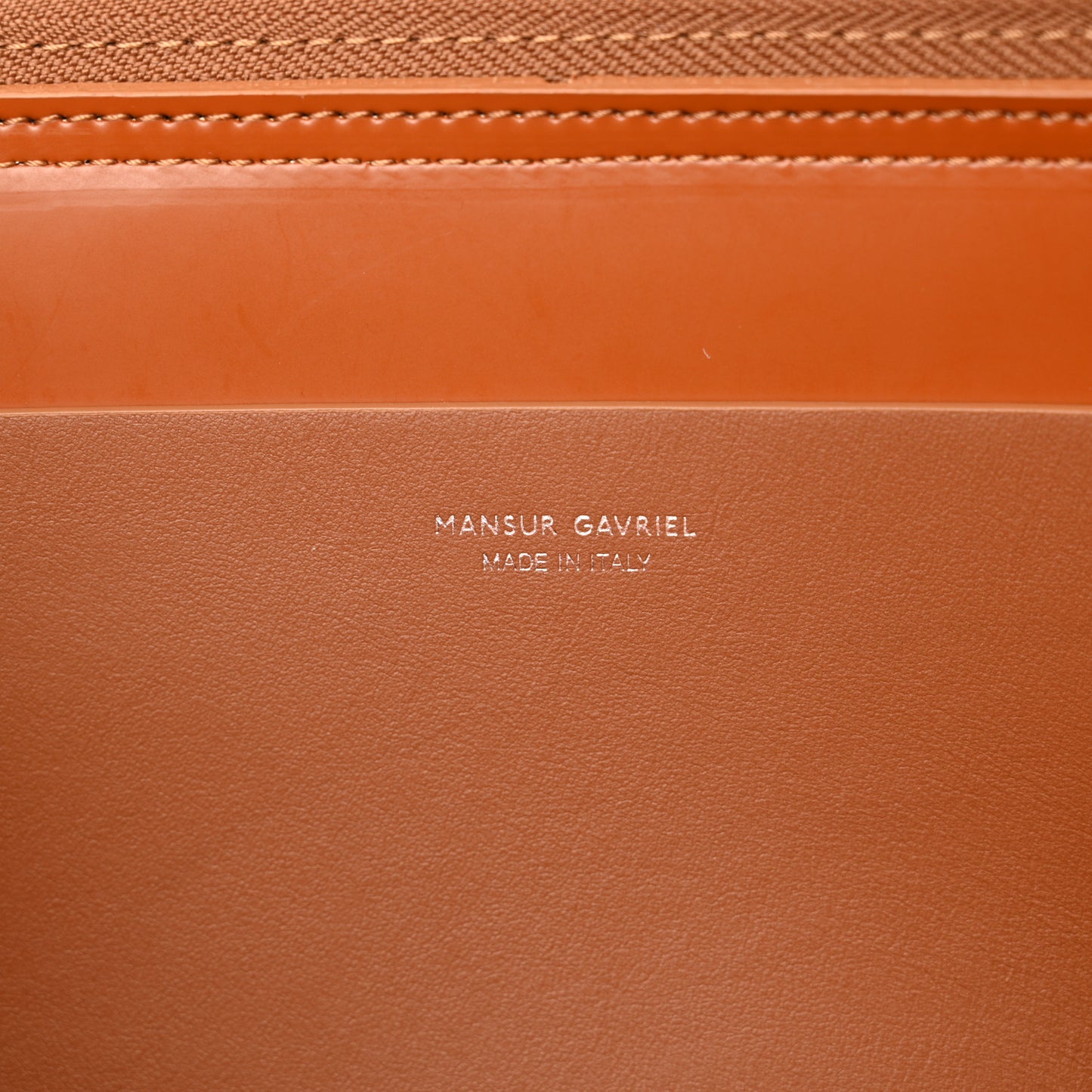 Calfskin Small Briefcase Saddle