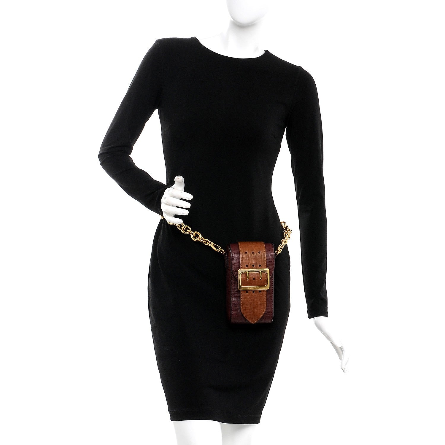 Burberry Prorsum Grainy Calfskin Oblong Belt Bag Burgundy 4 of 9