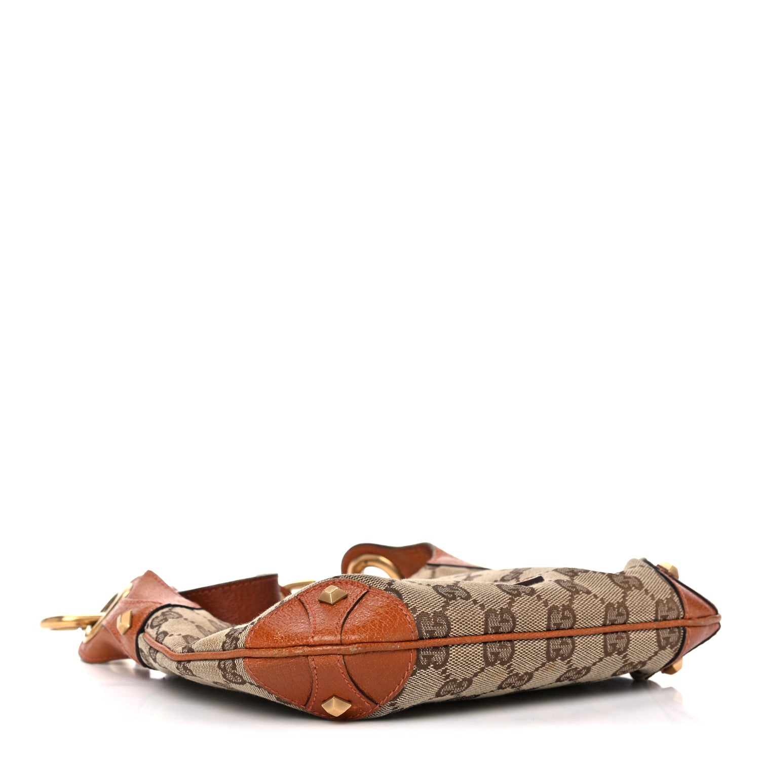 Gucci Monogram Mini Piston Lock Jackie O Hobo Orange 4 of 16