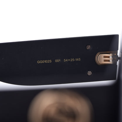 Gucci Square Frame Glitter GG0102S Sunglasses Black 5 of 9