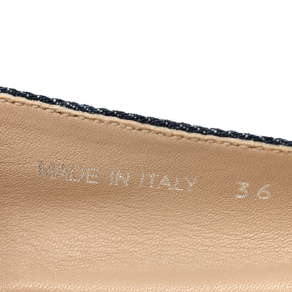 Prada Denim Logo Espadrilles 36 Blue 8 of 8