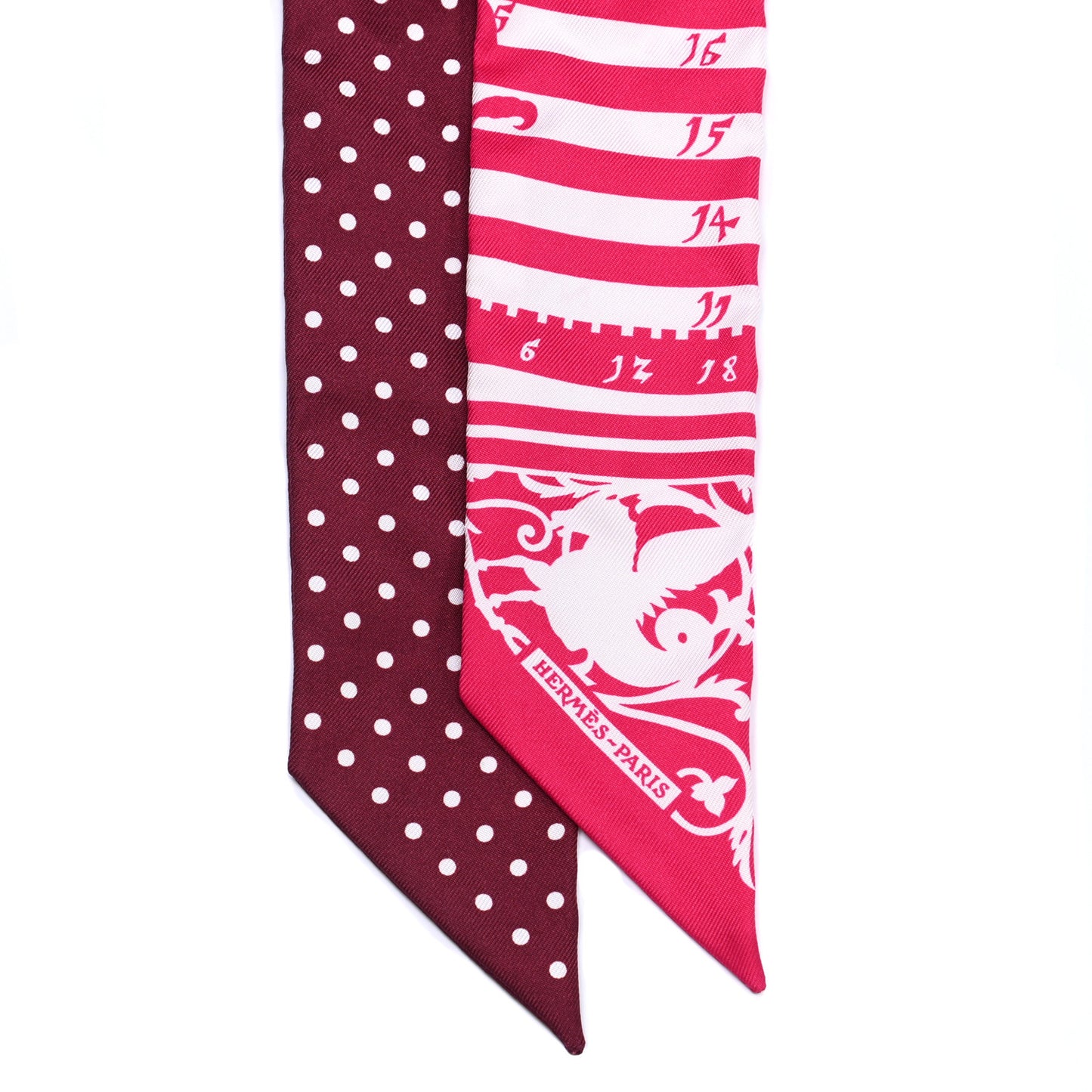 Silk Astrologie a Pois Twilly Fuchsia White Bordeaux