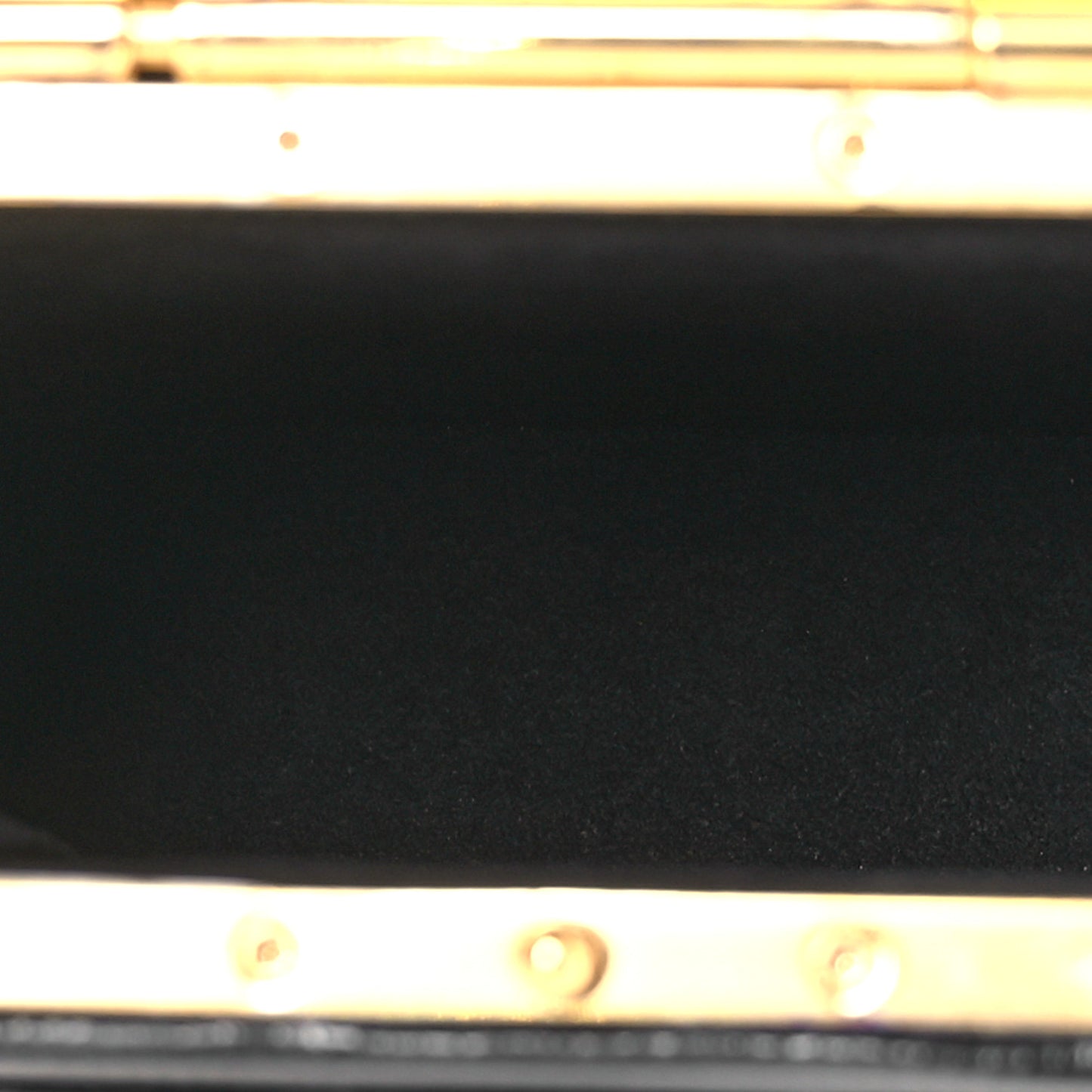 Lizard  Triomphe Mini Vanity Case Black