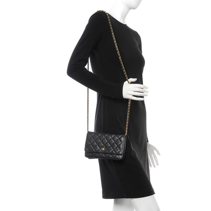 Chanel Caviar Quilted Wallet On Chain WOC Black 2 of 9