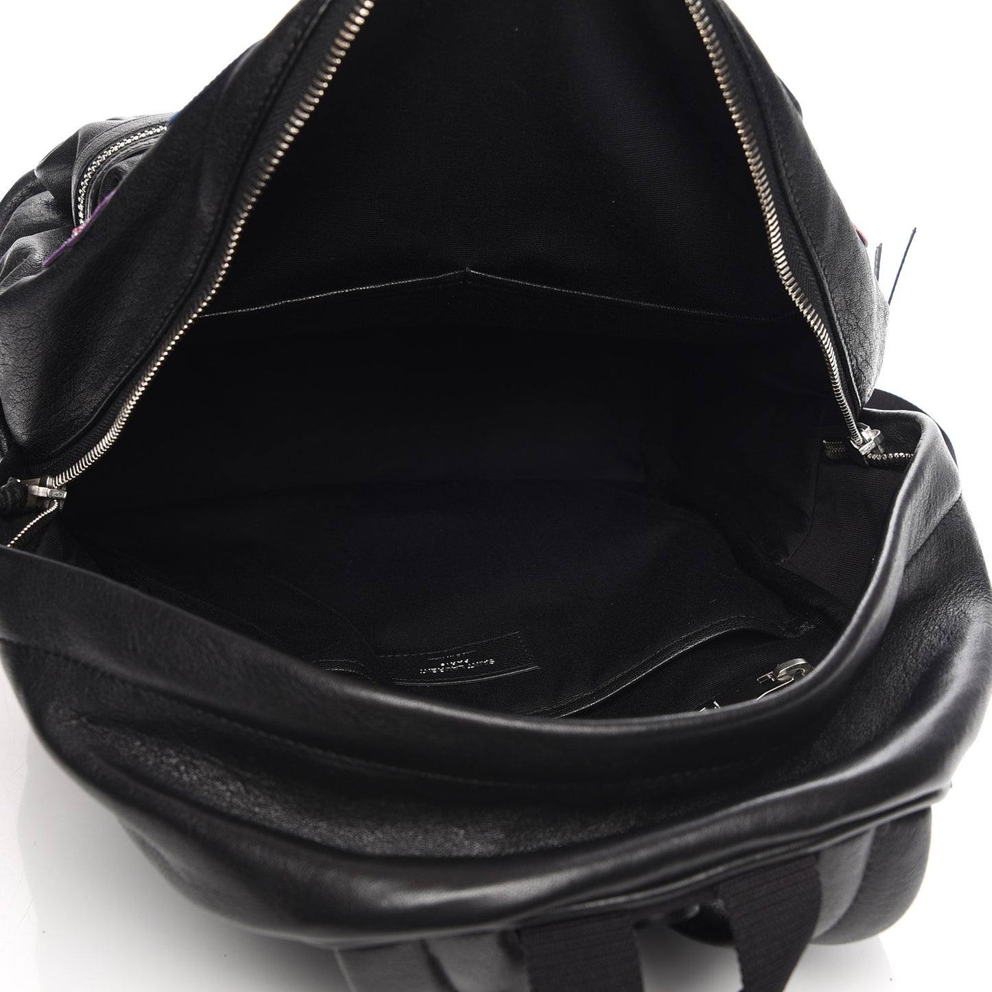 Sheepskin Love Appliqué Mini City Backpack Black