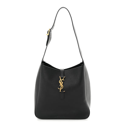 Saint Laurent Smooth Calfskin Small Le 5 A 7 Soft Hobo Black 1 of 11