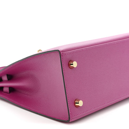 Hermes Epsom Kelly Sellier 25 Rose Pourpre 9 of 11