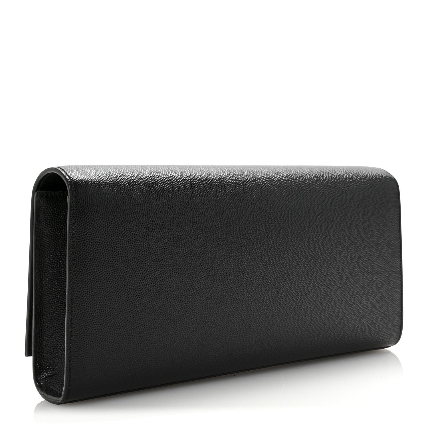 Saint Laurent Grain De Poudre Monogram Cassandre Clutch Black 3 of 6