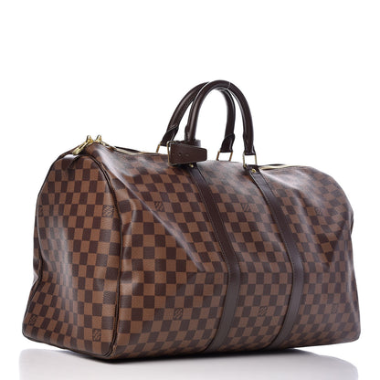 Louis Vuitton Damier Ebene Keepall 50 3 of 8