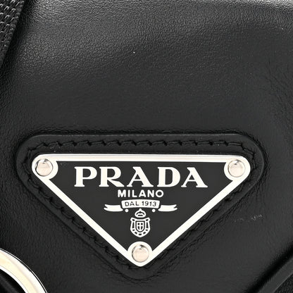 Prada Nappa Mini Triangle Pouch With Strap Black 7 of 10