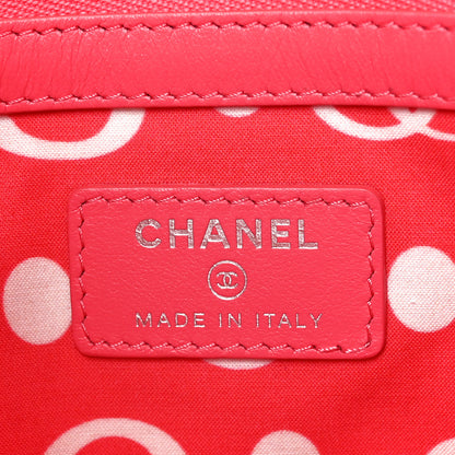 Chanel Caviar Quilted Medium Cosmetic Case Pink 6 of 8