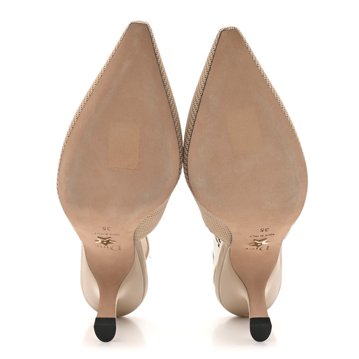 Technical Canvas Ribbon J Adior Slingback 65mm Pumps 35 Powder Nude