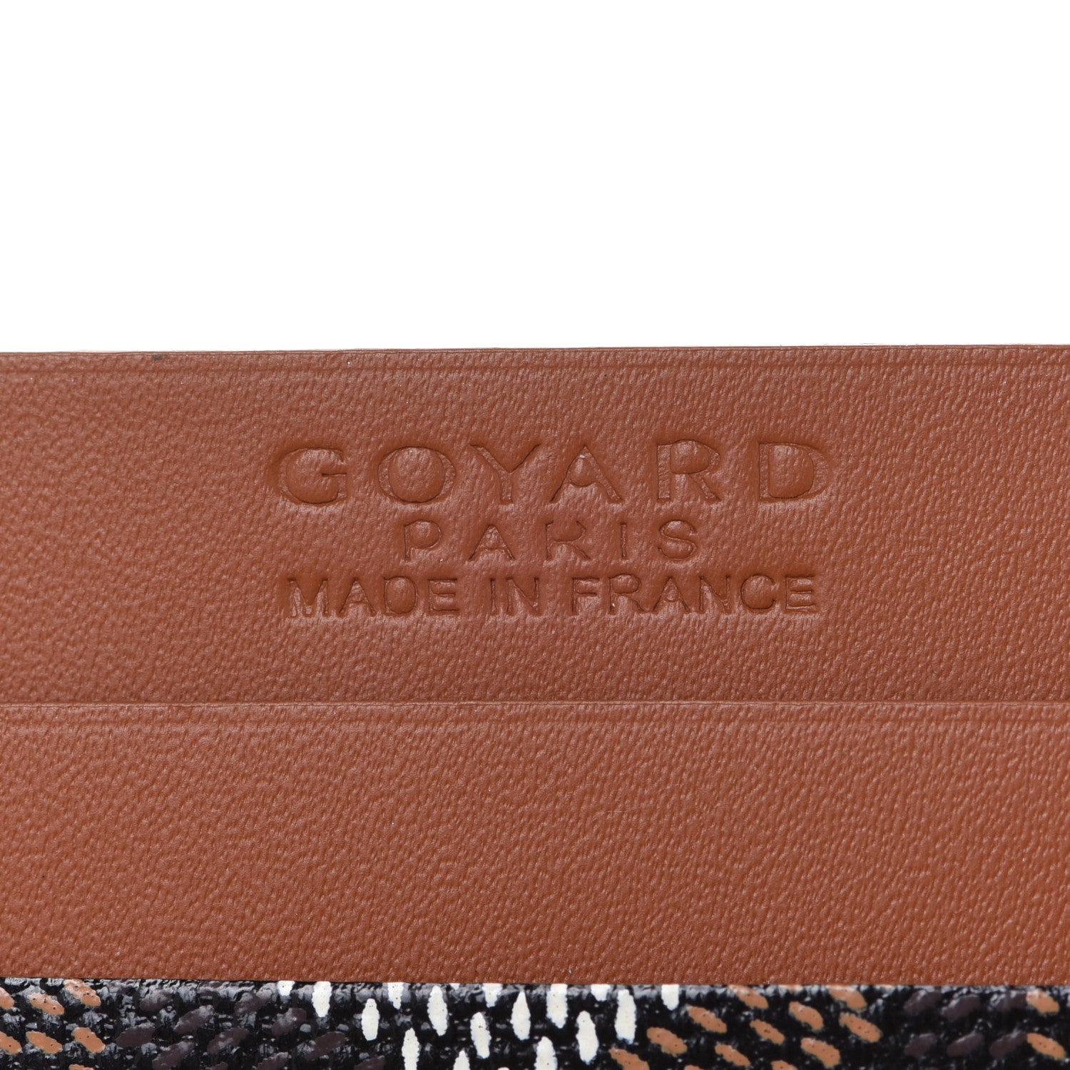 Goyard Goyardine Saint Sulpice Card Holder Black Gold 6 of 8