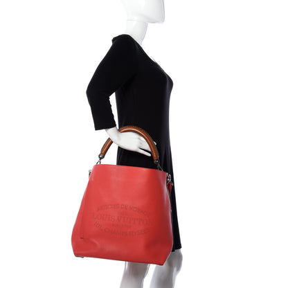 Louis Vuitton Veau Soie Calfskin Parnassea Bagatelle Hobo Capucine 3 of 10