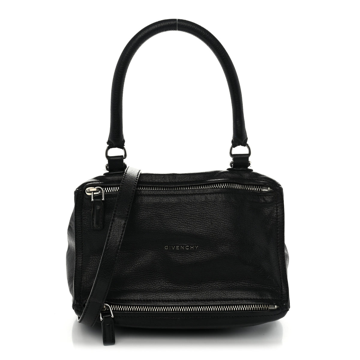 Sugar Goatskin Small Pandora Black