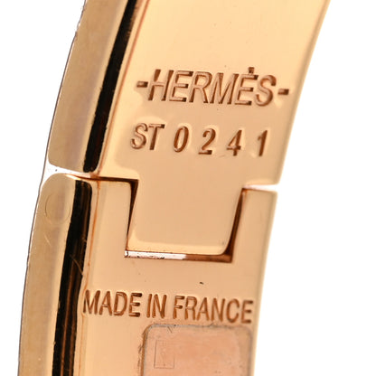 Hermes Enamel Narrow Clic Clac H Bracelet PM Rose Dragee 4 of 5